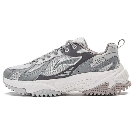 LiNing Venus 2.0 Wear-Resistant Slip-Resistant Low-Top Casual Shoes Women's Gray