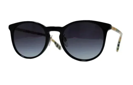 Burberry Not Easily Deformed Irregular Shape Sunglasses Women's Black