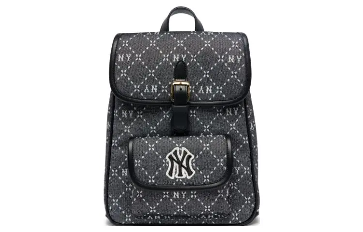 MLB Leather With Fabric Backpack Women's Black/Multicolor