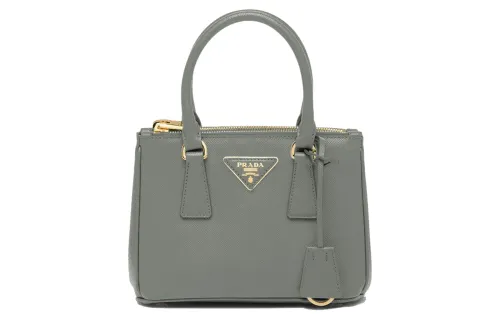 PRADA Galleria Killer Bag Leather Shoulder Bag, Crossbody Bag, Handbag Mini Women's Slate Gray