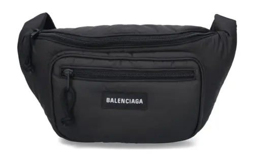 Balenciaga Nylon Fanny Pack Men's Black