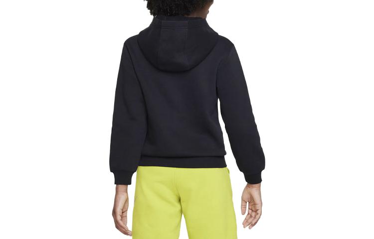 Детское худи Nike Sportswear Club Fleece (черное) — фото 2