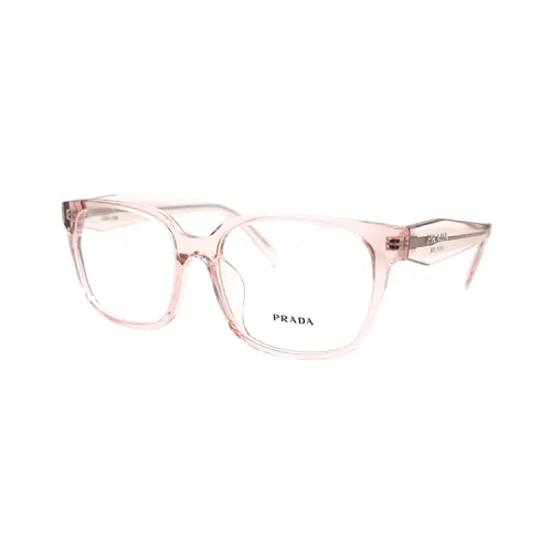 PRADA Oval Eyeglass Frames Women's Transparent Pink