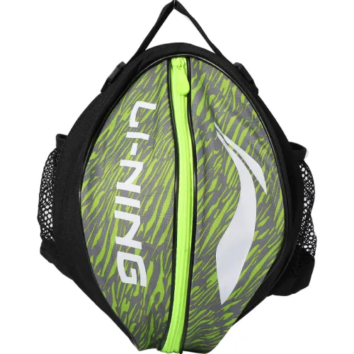 Li Ning, professional shoulder bag for training, backpack, football volleyball mesh bag, black organizer bag for students for men and women, for beloved