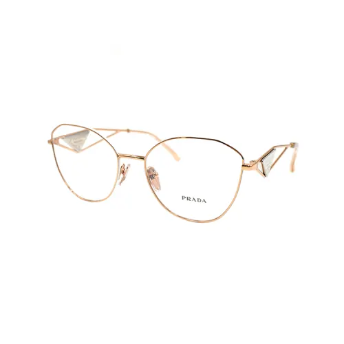 PRADA Butterfly Eyeglass Frames Women's White Rose Gold