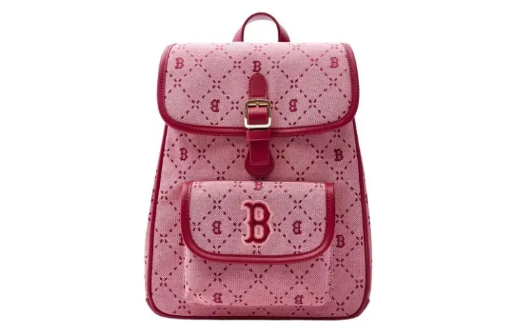 MLB Artificial Leather Backpack Regular Unisex Pink