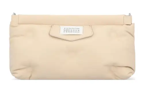 Maison Margiela Nappa Leather Pillow Bag, Clutch, Chain Bag, Crossbody Bag, Shoulder Bag Women's Nude