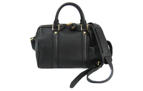 LOUIS VUITTON Cashmere Leather Shoulder Bag, Crossbody Bag, Handbag Small Women's Black