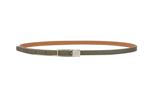 LOEWE Cow Leather Belts Women's Green Width 3.5CM
