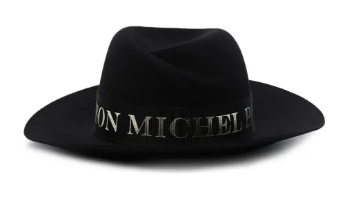 Maison Margiela Virginie Logo Trimmed Fedora Hat