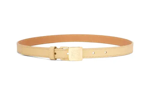 LOEWE Cow Leather Belts Women's Yellow Width 2CM