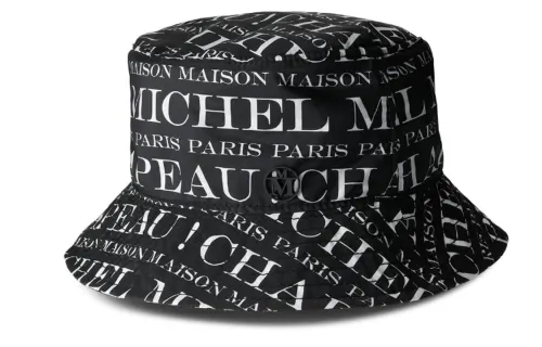 Maison Michel Jason Logo print Bucket Hat