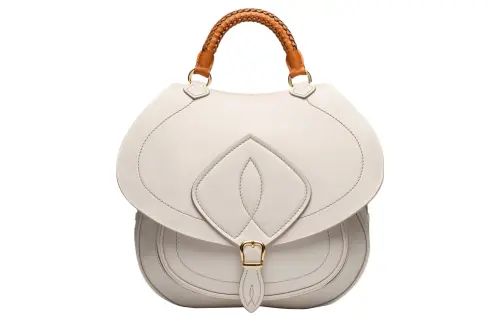 Maison Margiela Leather Portable Crossbody Bag, Shoulder Bag Medium Women's White