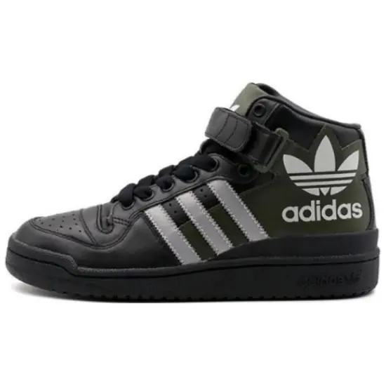 Adidas Originals FORUM Skateboard Shoes Unisex Mid-top Black/Green