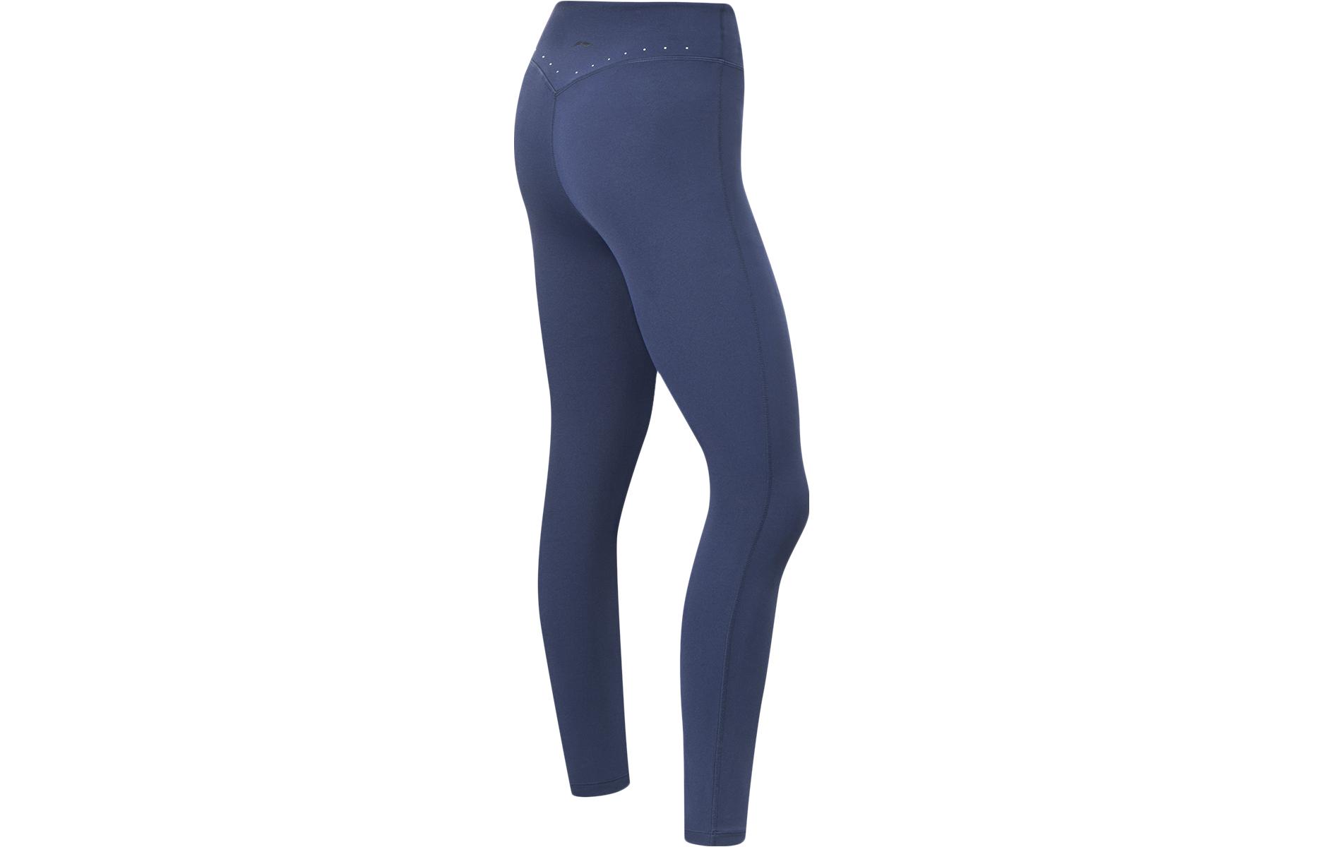 Li Ning Fitness Series Sports Shorts Women’s Dark Ship Blue Moderate Tight Pants