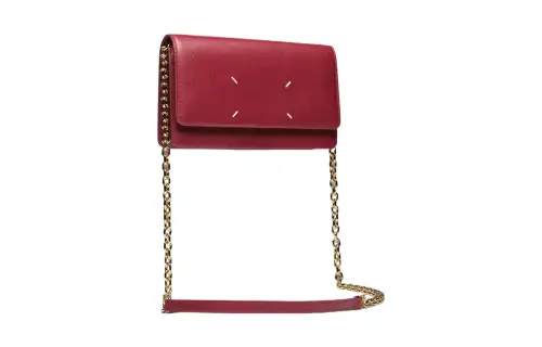 Maison Margiela Calfskin Shoulder Bag, Crossbody Bag, Wallet Women's Red