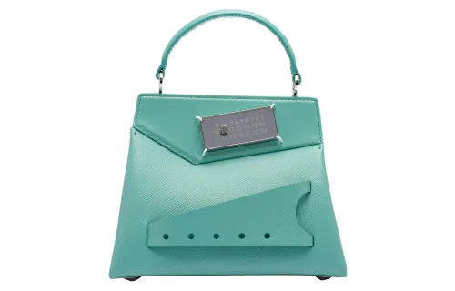 Maison Margiela Calfskin Shoulder Bag, Crossbody Bag, Handbag Small Women's Aqua Green