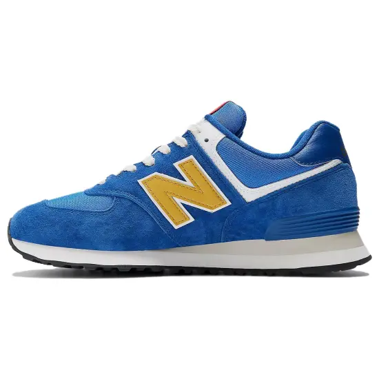 New Balance 574 Royal Blue Gold