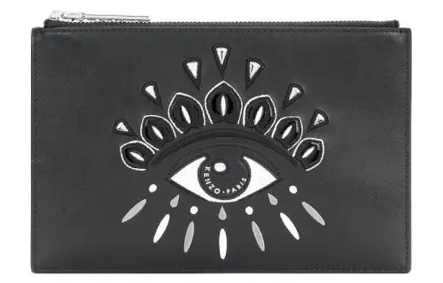 KENZO Leather Clutch Regular Women's Black