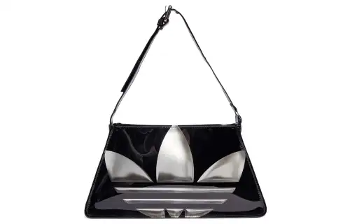 Adidas Originals Trefoil Polyurethane Leather Handbag Mini Unisex Black