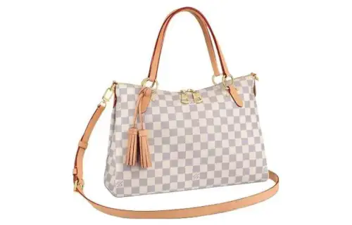 LOUIS VUITTON Calfskin Shoulder Bag, Crossbody Bag, Handbag Women's Ecru