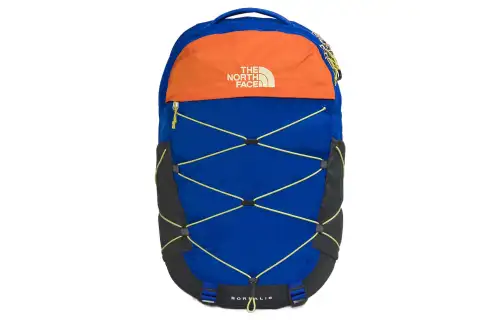 THE NORTH FACE Borealis 28L Backpack Double Shoulder Outdoor Bag Recycled Nylon Blue & Orange Unisex