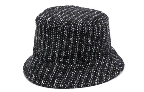 Maison Margiela Metalized Polyester Bucket Hats Women's Black