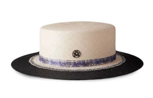Maison Margiela Kiki Logo-detail Straw Fedora