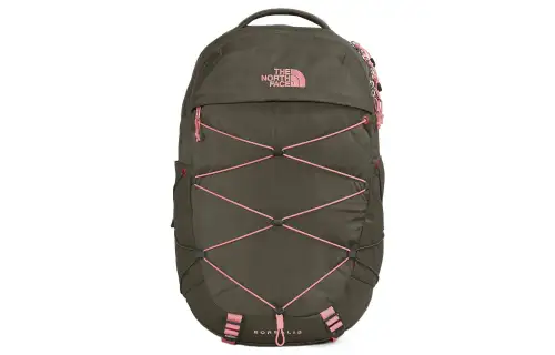 THE NORTH FACE Borealis 27L Backpack Double Shoulder Outdoor Bag Recycled Nylon Boysenberry & Light Heather & Crimson