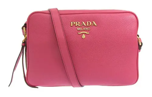 PRADA Leather Shoulder Bag, Crossbody Bag Regular Women's Pink