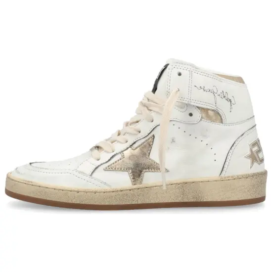 Golden Goose Sky Star White Gold Women's
