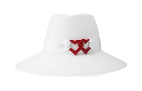 Maison Margiela Cotton, Viscose, Resin Glass, Wool Top Hats Women's White