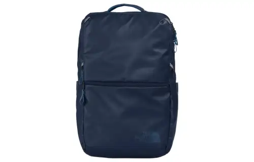 THE NORTH FACE Backpack Double Shoulder Outdoor Bag Recycled Fabric Marine Blue Men's