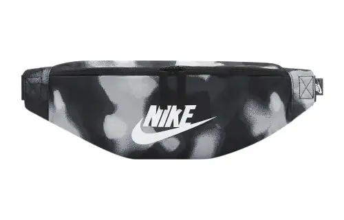 Nike Polyester Crossbody Bag, Fanny Pack Medium Women's Black/White