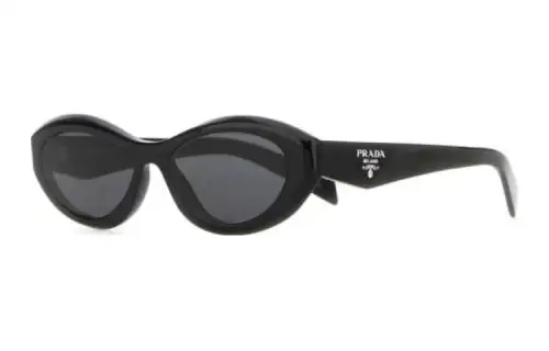 PRADA Oval Sunglasses Women's Black