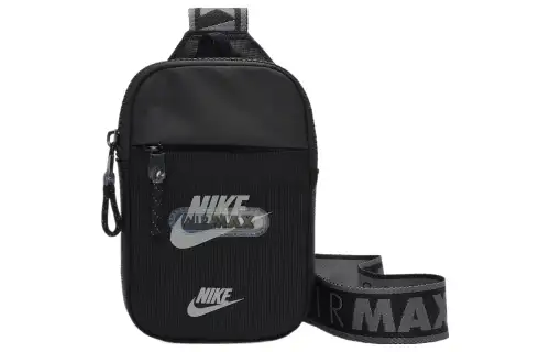 Nike Nylon With Polyester Crossbody Bag Regular Unisex Black