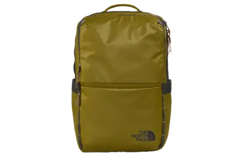 THE NORTH FACE Backpack Double Shoulder Outdoor Bag Recycled Fabric Green Men's