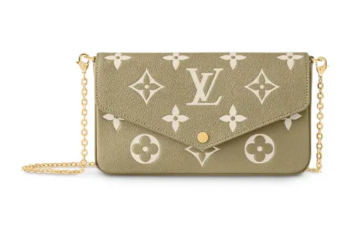 LOUIS VUITTON Pochette Felicie Embossed Cow Leather 3 in 1 Crossbody Bag, Shoulder Bag Women's