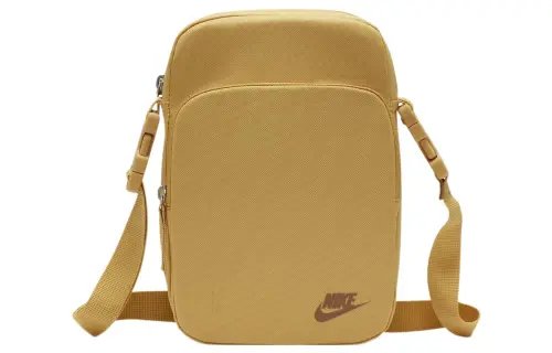 Nike Nylon With Polyester Shoulder Bag, Crossbody Bag Regular Unisex Gold