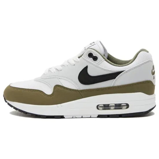 Nike Air Max 1 White Black Medium Olive