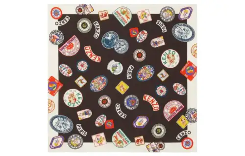 【Zoomed ImageryPrevious Season】logo-print cotton scarf