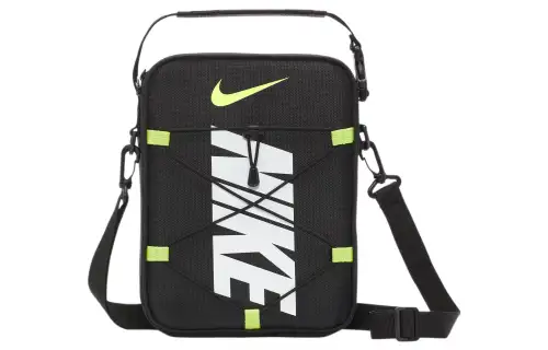 Nike Polyester Lunch Bag, Handbag, Shoulder Bag, Crossbody Bag Regular Unisex Black