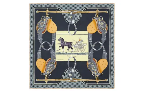 HERMES Carrick A Pompe Scarves Women's Multicolor