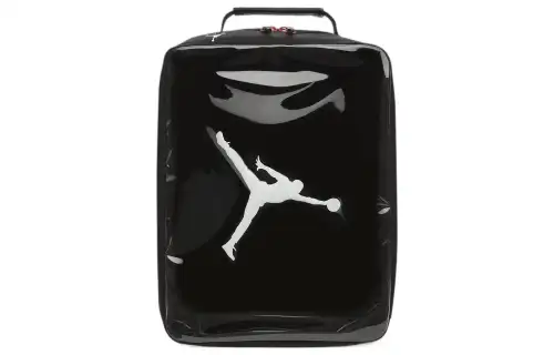 Jordan Polyester Shoe Box Handbag Regular Unisex Black