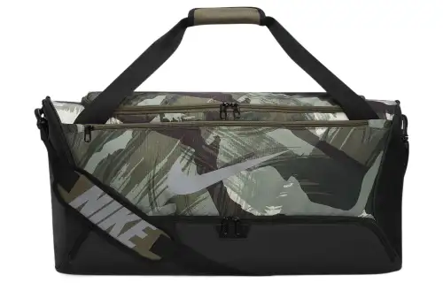 Nike Polyester Gym Bag Medium Unisex Olive/black/granular Grey