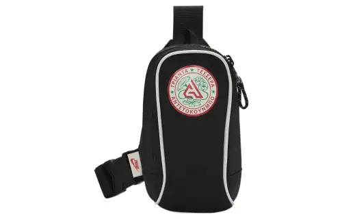 Nike Nylon Quiver Bag Crossbody Bag Regular Unisex Black/Light Ivory/Track Red