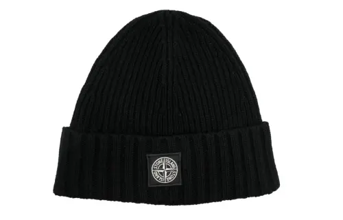 Stone Island Compass-motif knit beanie
