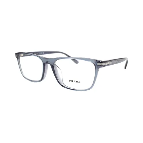PRADA Rectangular Eyeglass Frames Men's Smoke Gray