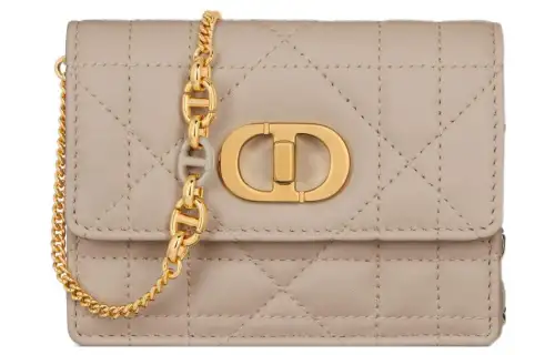 DIOR Sheepskin Crossbody Bag, Shoulder Bag Women's Rouge Beige
