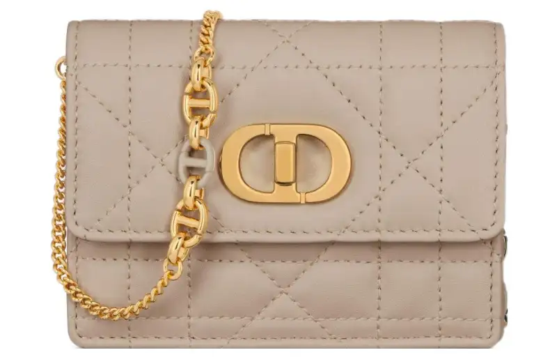 DIOR Sheepskin Crossbody Bag, Shoulder Bag Women's Rouge Beige